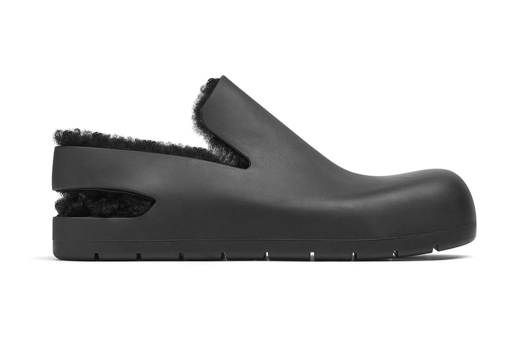 Bottega Veneta Decks Its Puddle Slingback Sandal in Cozy Shearling