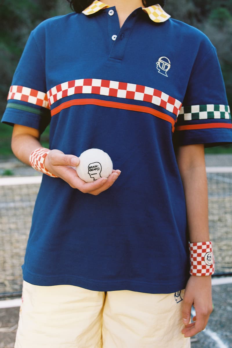 Brain Dead x Sergio Tacchini Collaboration Info release tennis tracksuits head bands on court