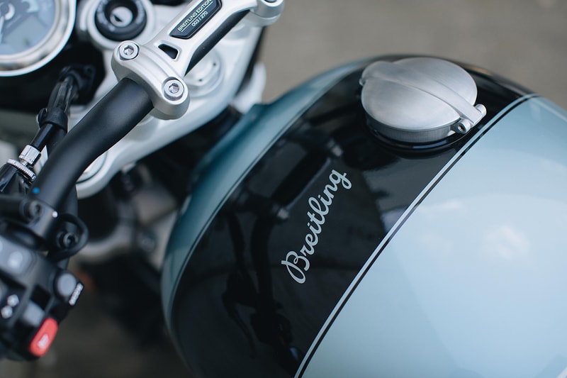 Debut Collaboration Between Breitling And Triumph Sees Matching Top Time Triumph Chronograph And Limited Edition Speed Twin Motorcycle