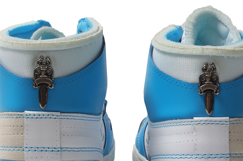 Here Is the Chrome Hearts x Off-White™ x Air Jordan 1 Retro High OG "UNC" justin reed sneaker virgil abloh Laurie Lynn, Richard jesse jo stark jordan brand nike university of north carolina