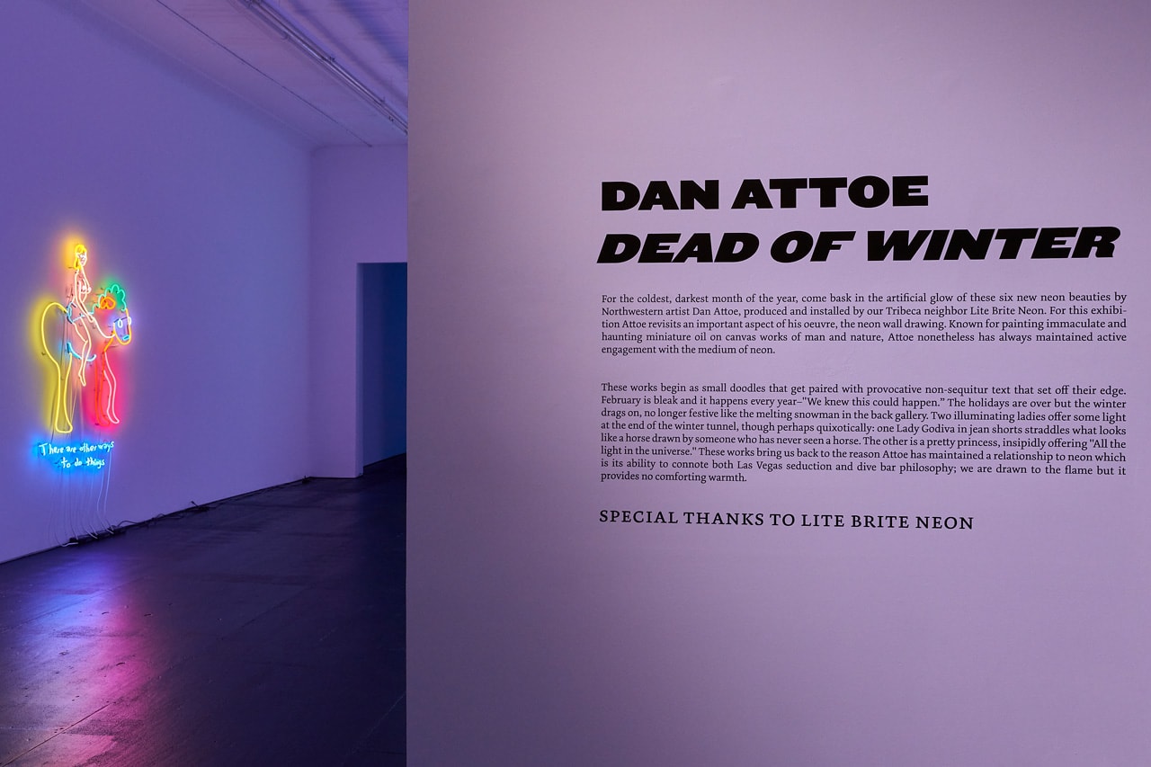 Dan Attoe "Dead of Winter" The Hole NYC Exhibition