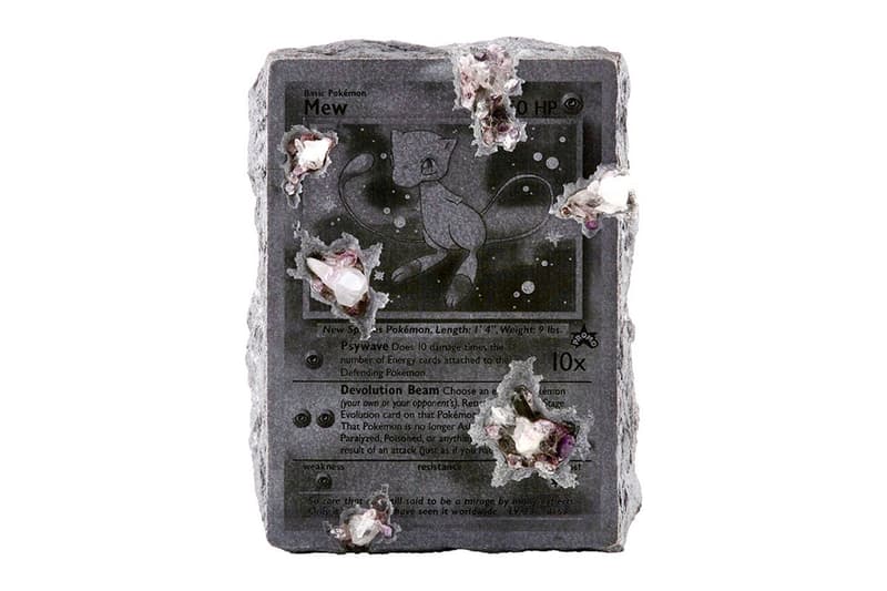 Daniel Arsham x EYEFUNNY OBJECTS Crystallized Pokémon Mew Card NANZUKA 2G "A Ripple in Time" Exhibition