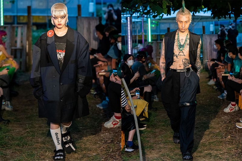 doublet Yofuku-no-Aoyama Collab Items Release Buy Price Info Upcycled Suits T-shirts