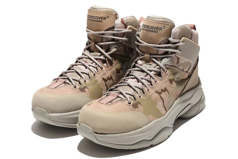 UNDERCOVER’s New Work Boot Has Arrived in Beige new york ny nyc camo camouflage shoes boot