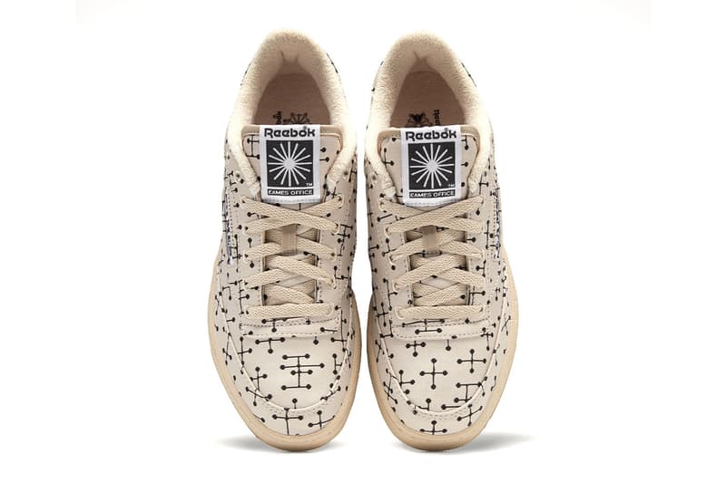 Eames Reebok Club C composition Dot Pattern GY1068 GY1069 competition for printed fabrics ray eames March 17 release date info price