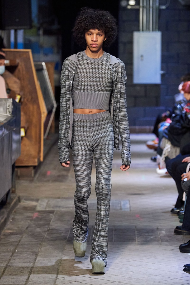 Eckhaus Latta Stages 10th Anniversary FW22 Runway at NYC's Historic Essex Market