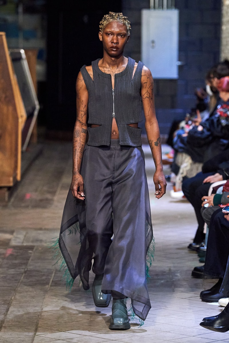 Eckhaus Latta Stages 10th Anniversary FW22 Runway at NYC's Historic Essex Market