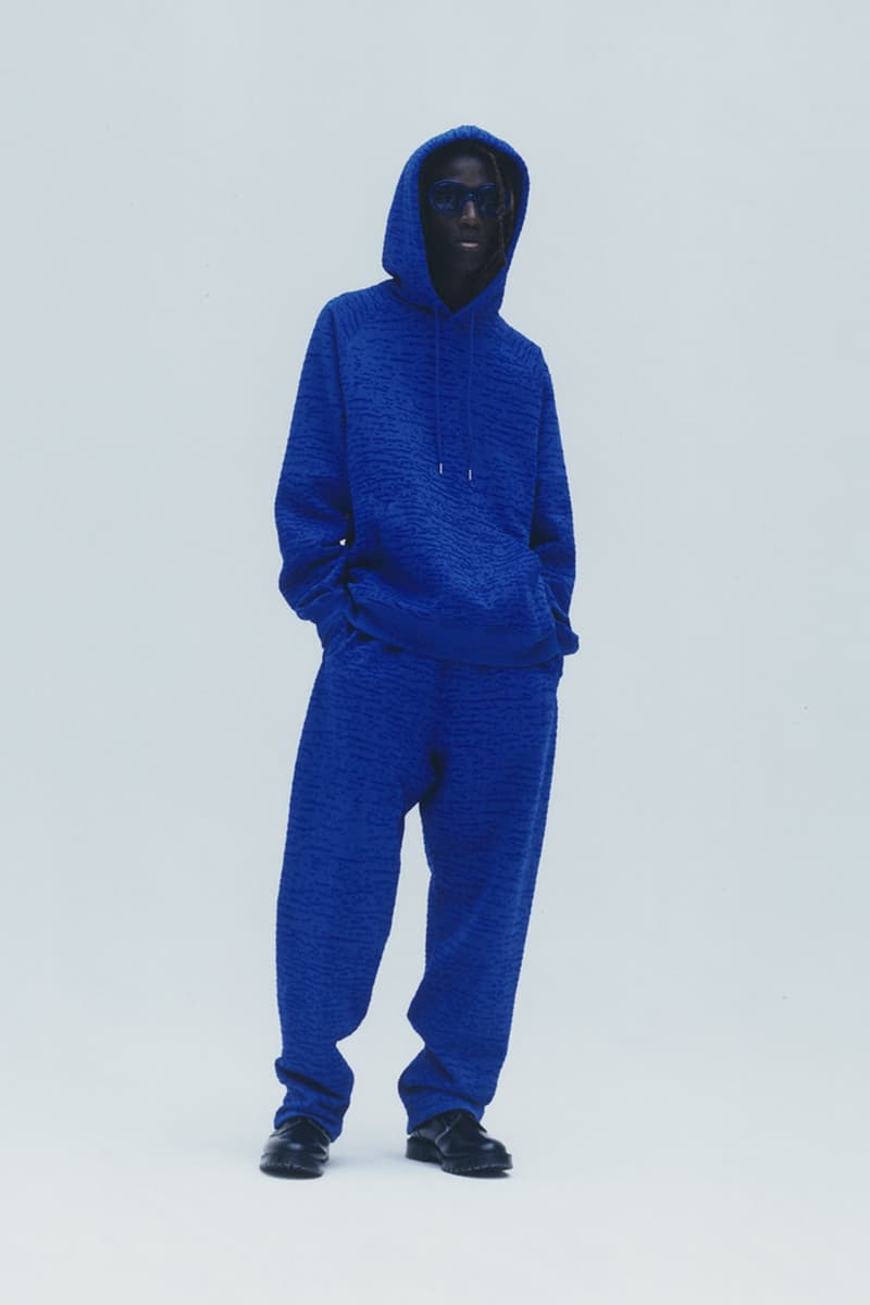 Etudes Studios Yves Klein Blue Monochrome Collection french international klein blue ikb sponge relief acetate 10th 60th anniversary sunglasses denim cotton hoodie t shirt release info