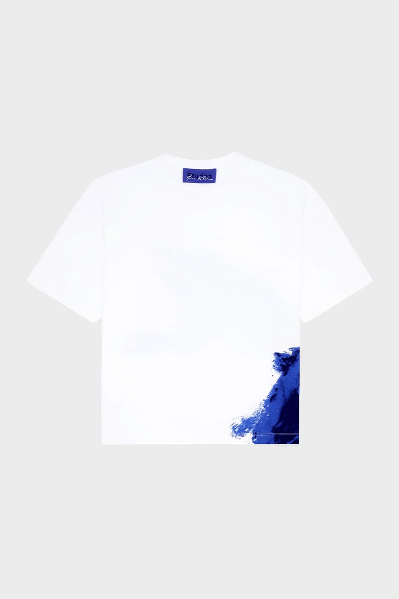 Etudes Studios Yves Klein Blue Monochrome Collection french international klein blue ikb sponge relief acetate 10th 60th anniversary sunglasses denim cotton hoodie t shirt release info