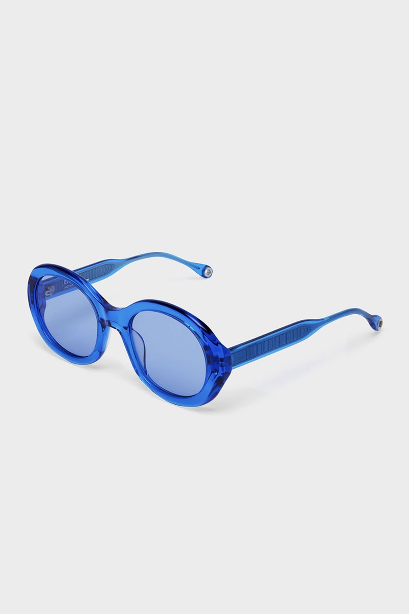 Etudes Studios Yves Klein Blue Monochrome Collection french international klein blue ikb sponge relief acetate 10th 60th anniversary sunglasses denim cotton hoodie t shirt release info