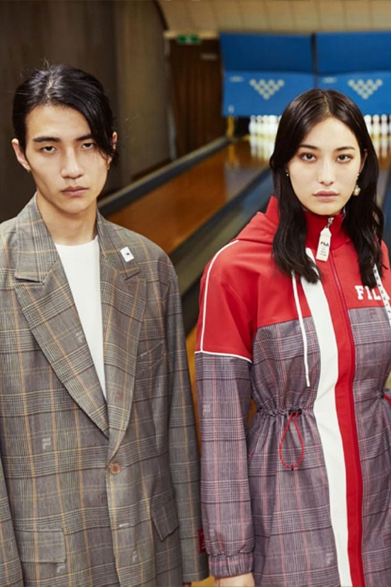 Maison Mihara Yasuhiro FILA HYBRID VINTAGE ELEMENTS glen plaid sportswear suit pattern fila mmy sneaker hoodie blazer jogger bag release info