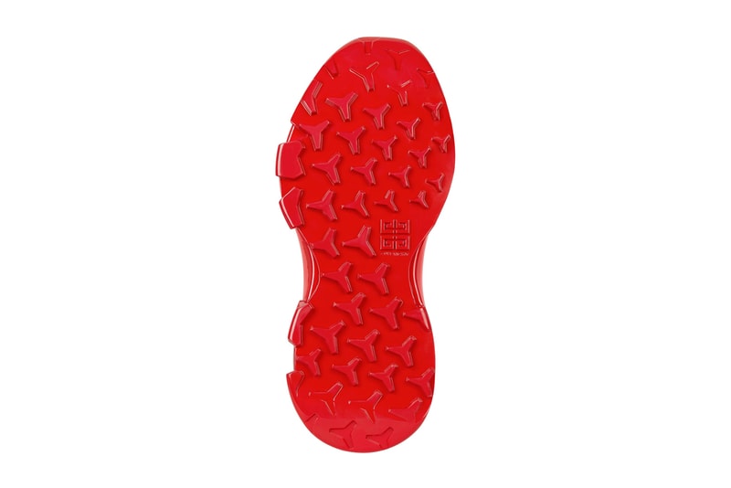 Givenchy Monumental Mallow Hybrid Shoes Rubber Mesh High Low Shiny Matte Red Matthew M Williams Fall Winter 2021 FW21 Valentines Day