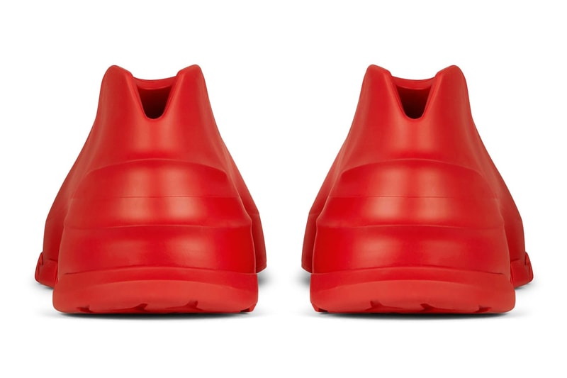 Givenchy Monumental Mallow Hybrid Shoes Rubber Mesh High Low Shiny Matte Red Matthew M Williams Fall Winter 2021 FW21 Valentines Day