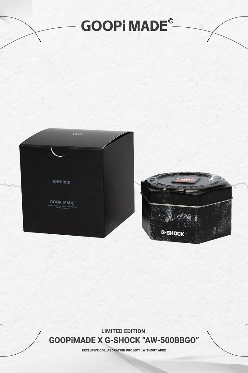 GOOPiMADE G-SHOCK Without APEX AW-500BBGO Watch Release Info Buy Price