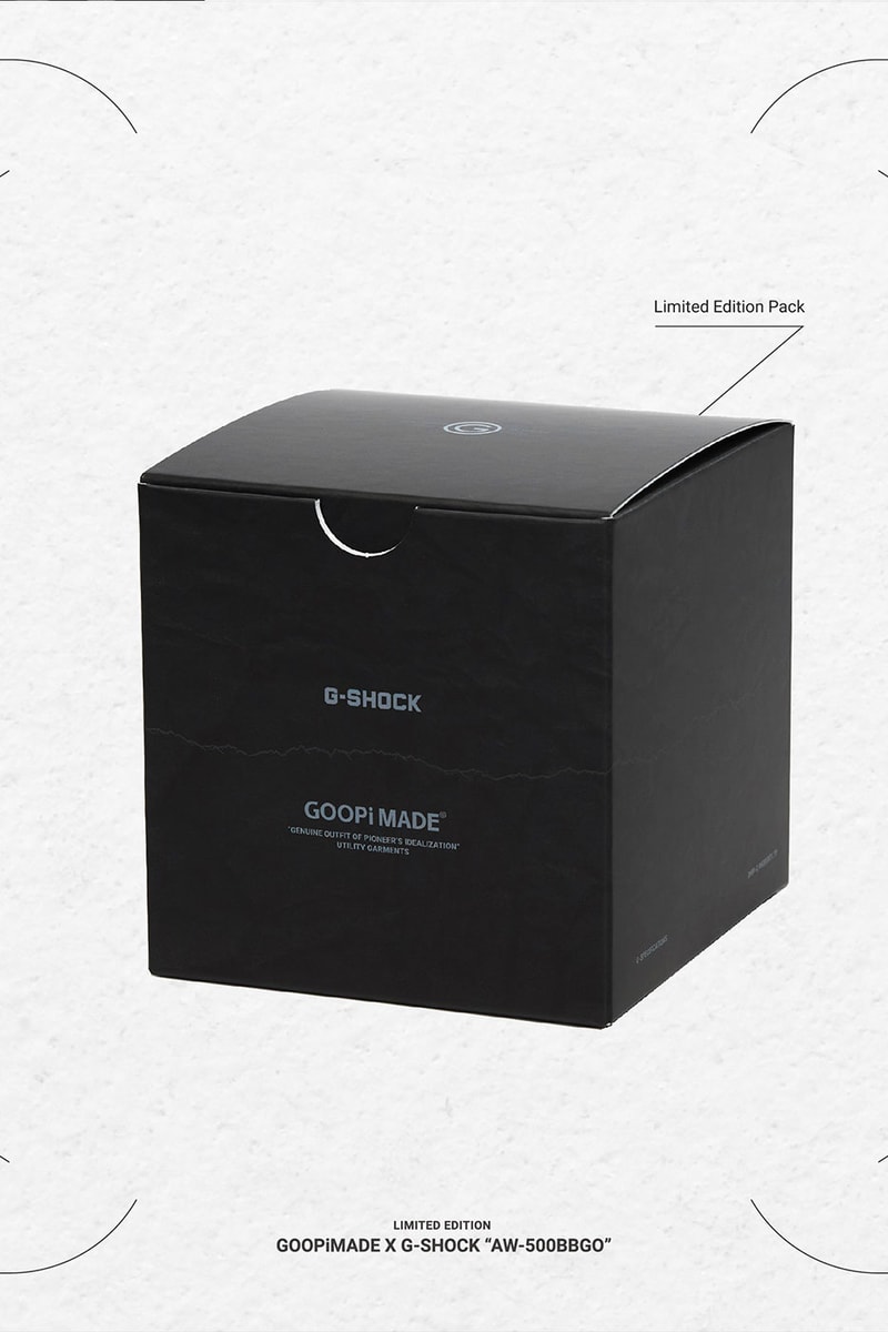 GOOPiMADE G-SHOCK Without APEX AW-500BBGO Watch Release Info Buy Price