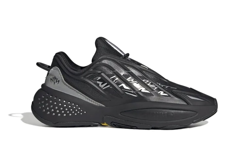GUCCIMAZE adidas ozrah rave-inspired black silver graffiti reflective trailer release info