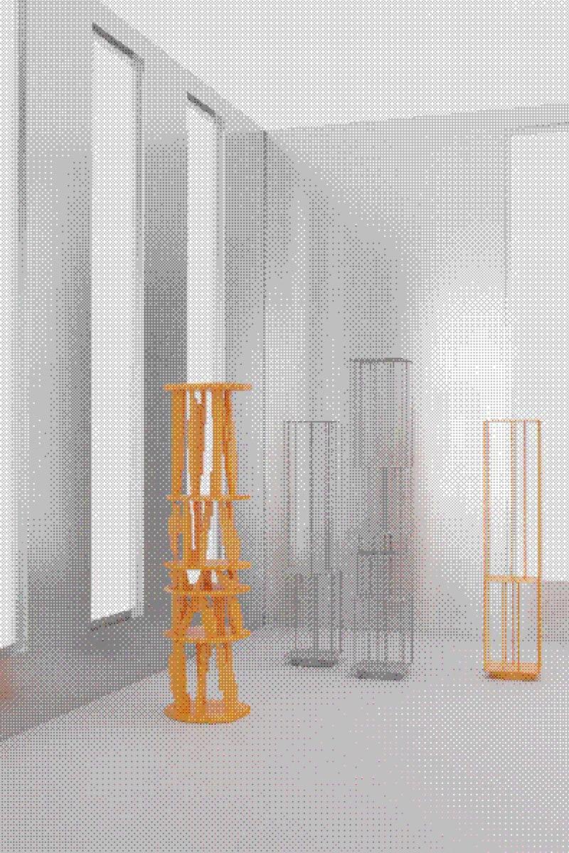 Harry Nuriev Crosby Studios Video Game Pixelated Furniture Gaia Repossi "Web-3 Café" 2022 Paris info