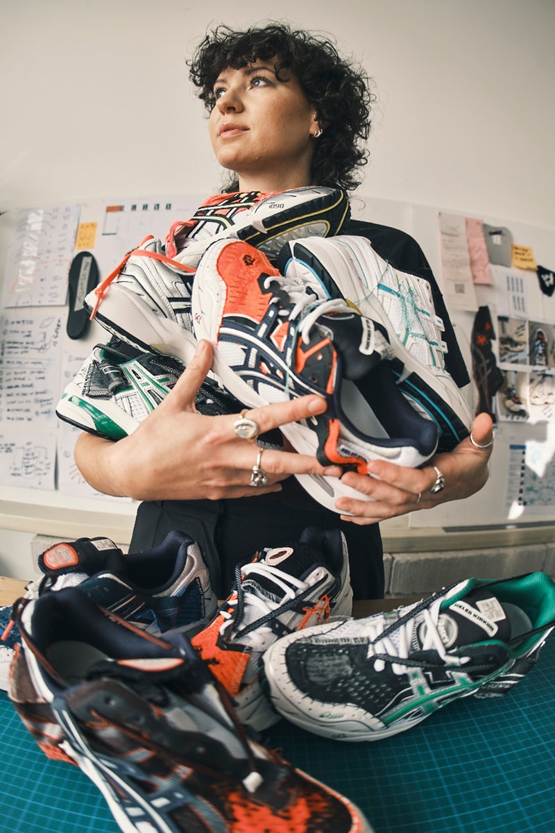 Helen Kirkum x ASICS GEL-1090 Collaboration Reworked One Offs Unique Customization NAKED CPH 