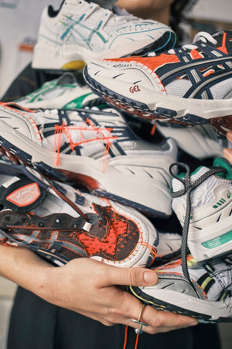 Helen Kirkum x ASICS GEL-1090 Collaboration Reworked One Offs Unique Customization NAKED CPH 
