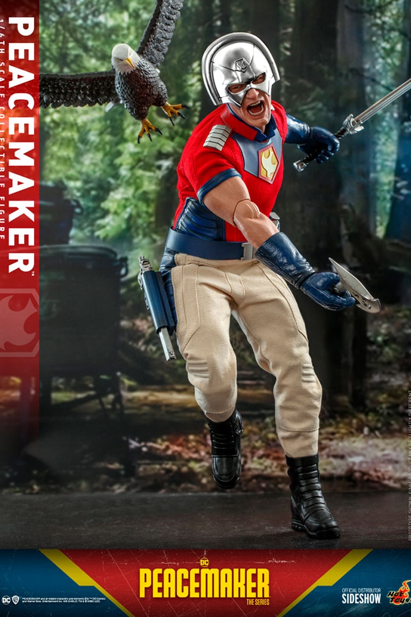 hot toys dc comics hbo max john cena peacemaker eagly collectible action figure 1 6th scale 