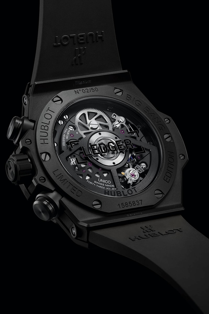 Hublot Packages Big Bang Unico With Ledger Crypto Key in Smoked Sapphire Crystal Presentation Box