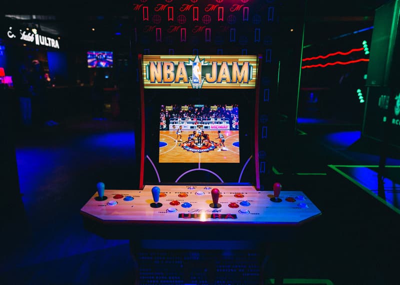 90s michelob beer ultra jam bar arcade fat joe cleveland 2022 1993 basketball nba boomshakalaka