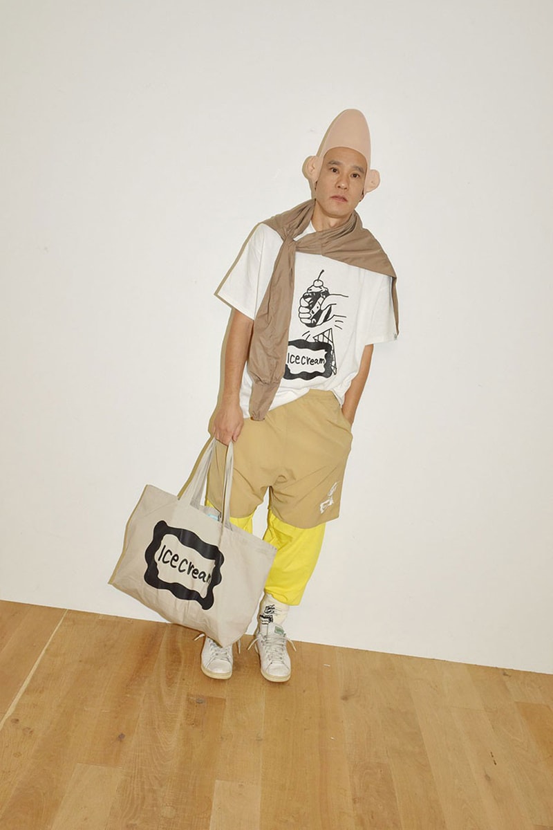 ICECREAM Ken Kagami Collaboration Collection Release Info Buy Price Tokyo Japan T-shirts Easy Pants Nylon Anorack Jacket Tote Bag Towels Pharrell Williams Billionaire Boys Club