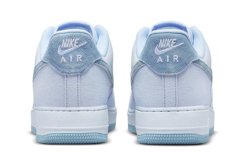 Nike Air Force 1 low blue dye DQ8233-001 2022 suede leather rubber swoosh diy release info