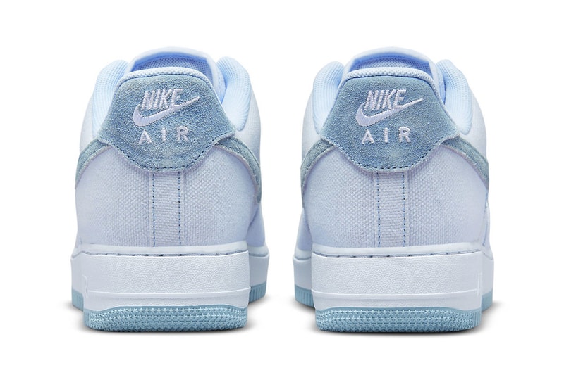 Nike Air Force 1 low blue dye DQ8233-001 2022 suede leather rubber swoosh diy release info