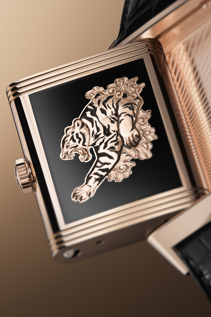 Engraved Enamelled Tiger Takes Over Jaeger-LeCoultre's Iconic Reverso