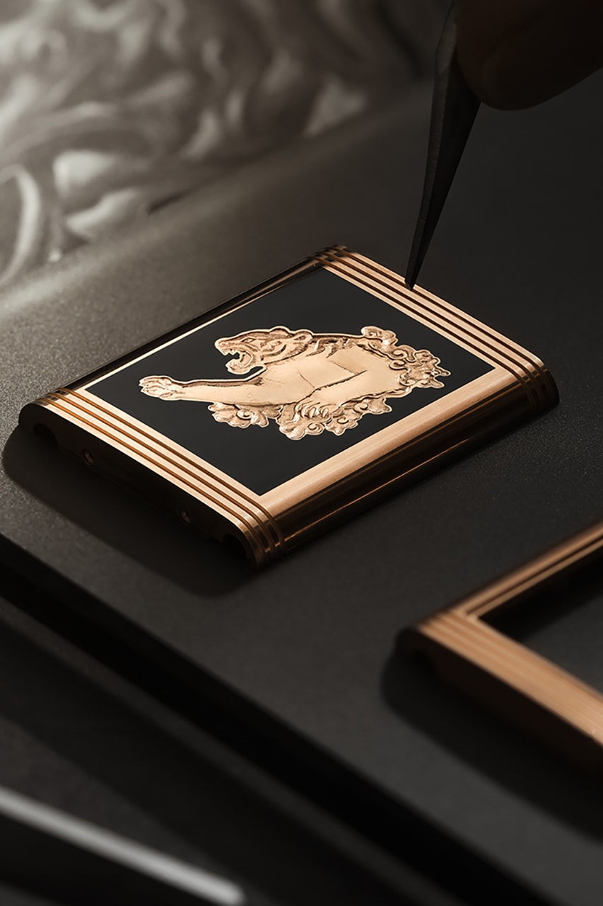 Engraved Enamelled Tiger Takes Over Jaeger-LeCoultre's Iconic Reverso