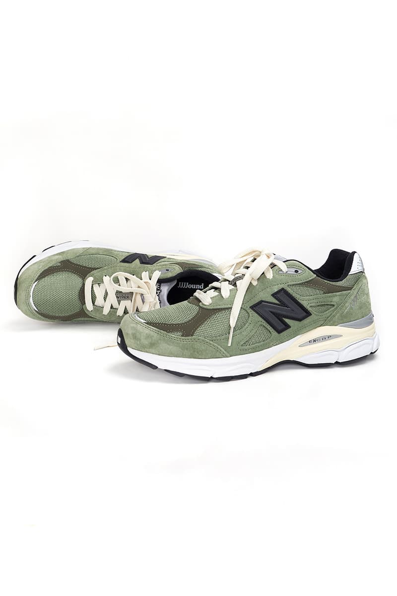 jjjjound new balance made 990v3 olive release date info store list buying guide photos price 