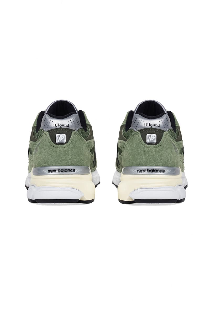 jjjjound new balance made 990v3 olive release date info store list buying guide photos price 