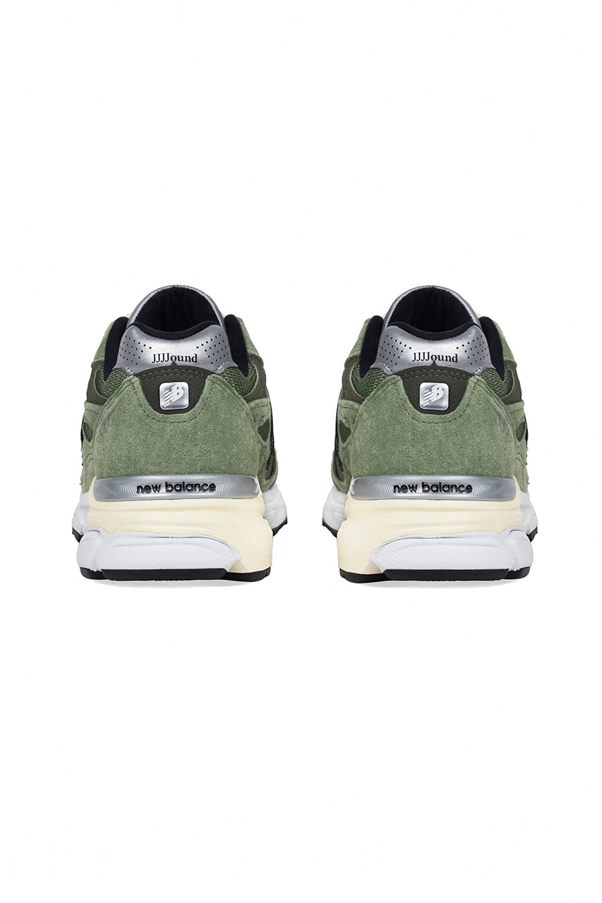 jjjjound new balance made 990v3 olive release date info store list buying guide photos price 