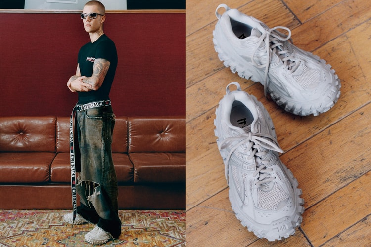 Justin Bieber Debuts Balenciaga's New Defender Sneaker