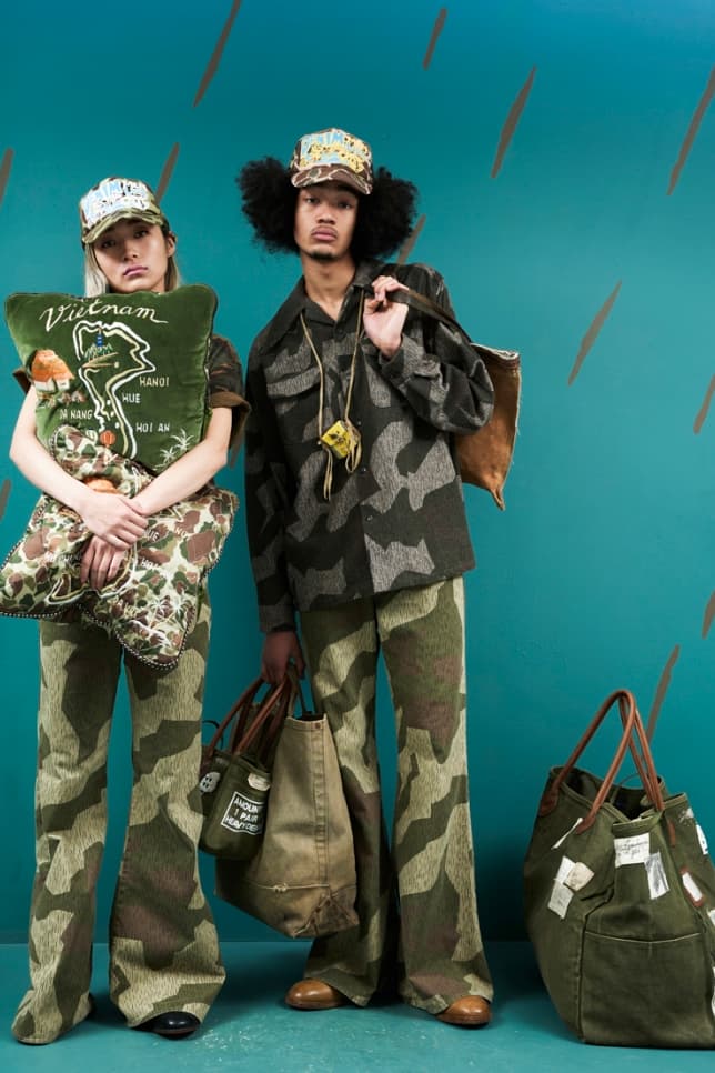 Kapital Kountry Remake Spring Summer 2022 SS22 Collection debut bags pillow dolls camping chairs apparel camo american japanese february 14 release info price lookbook