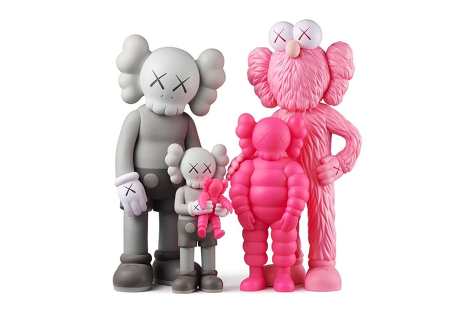 Pink Hypebeast Figure Poster, Set of 3,hypebeast Figure,kaws
