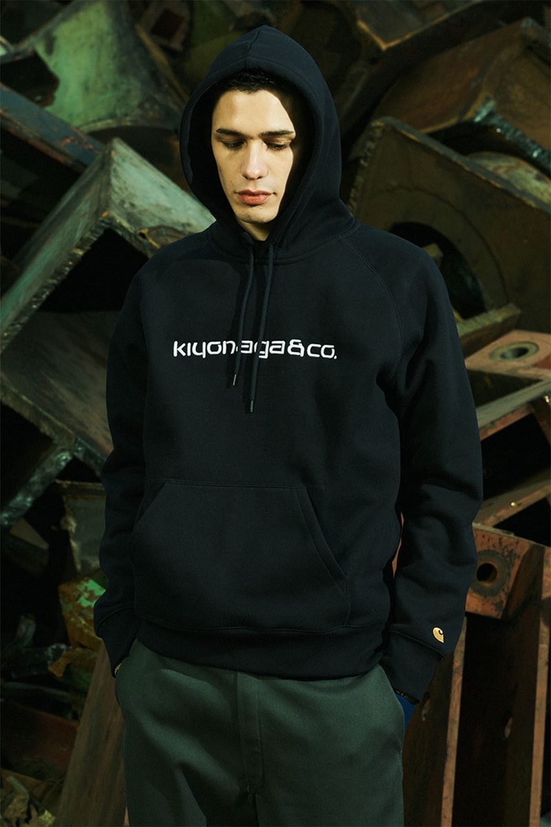 KIYONAGA & CO. carhartt wip bomber hoodie crewneck black gray collaboration collection release date info store list buying guide photos price 