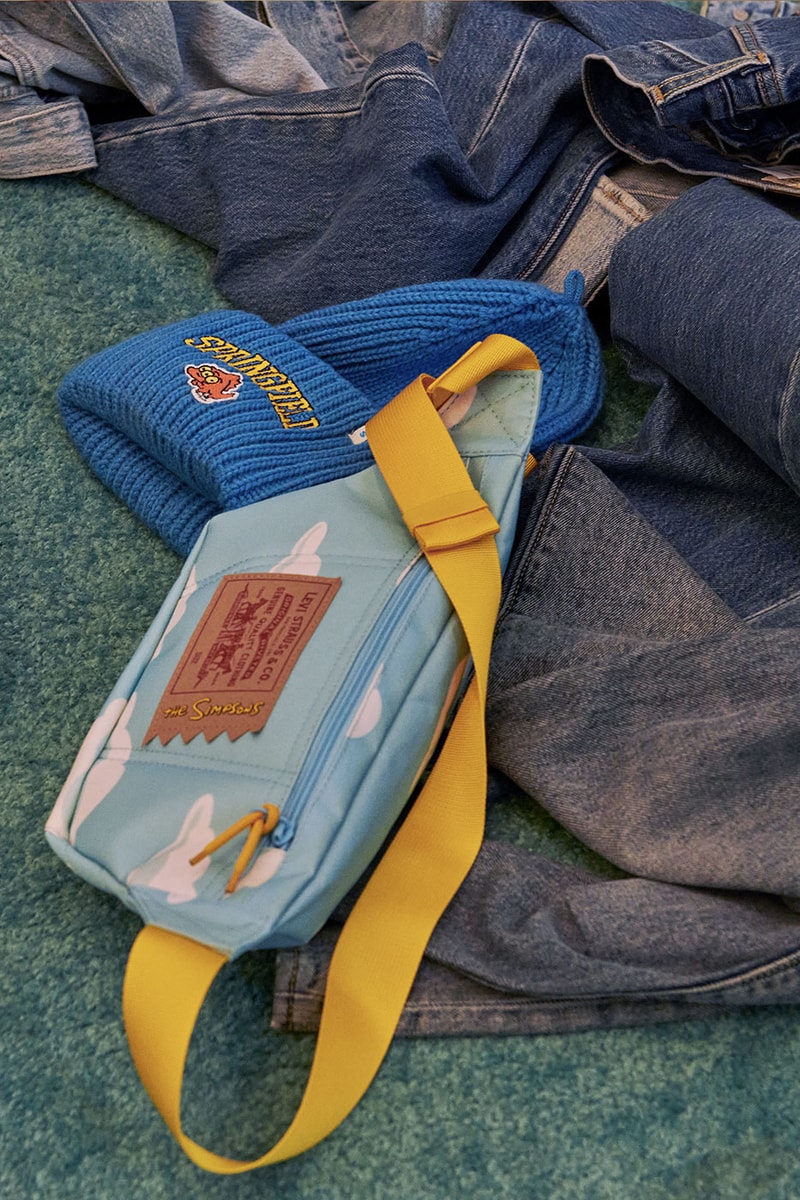 Levi's x 'The Simpsons' Spring/Summer 2022 Collection nostalgic springfield homer bart marge lisa cartoon donuts ss22 