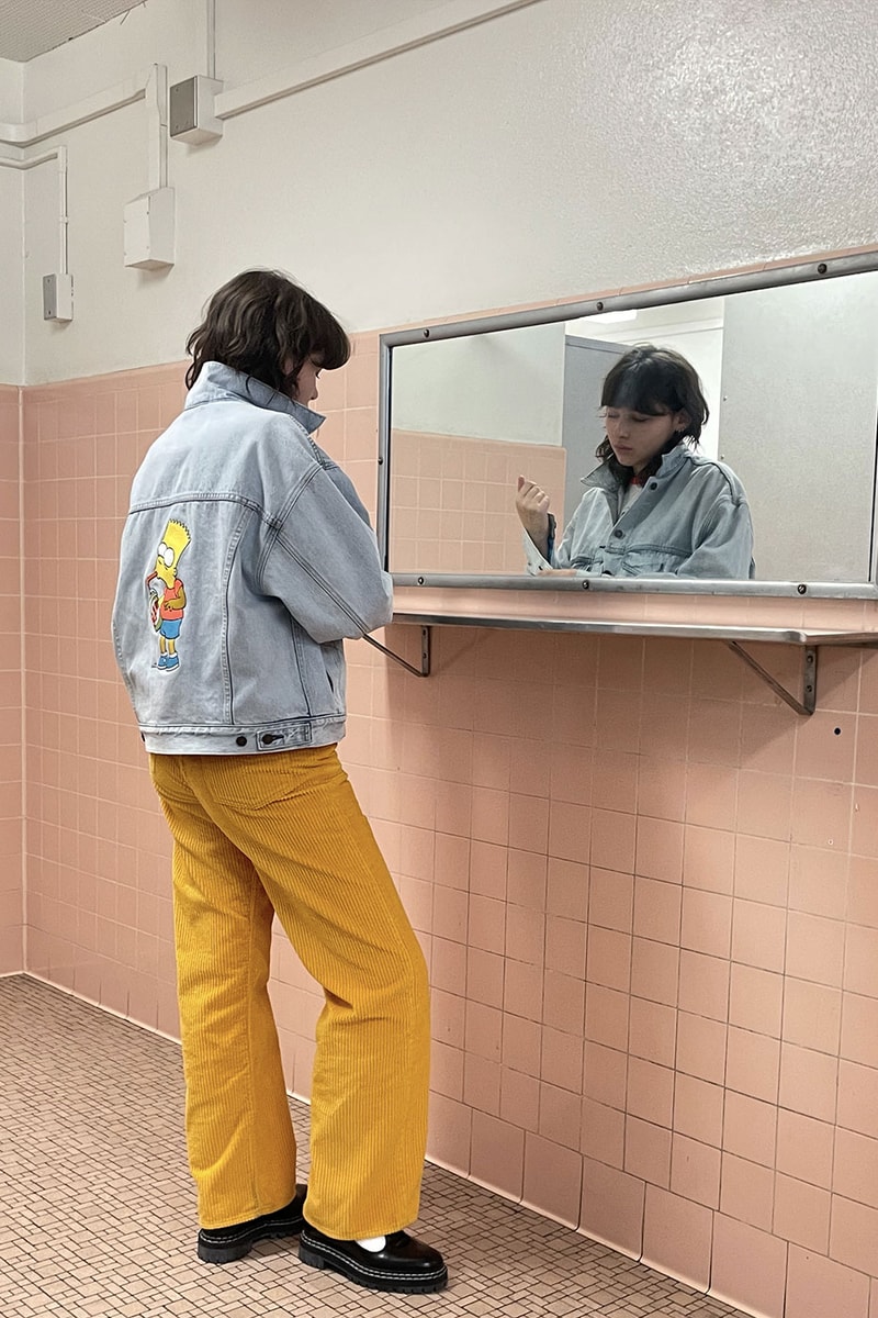 Levi's x 'The Simpsons' Spring/Summer 2022 Collection nostalgic springfield homer bart marge lisa cartoon donuts ss22 