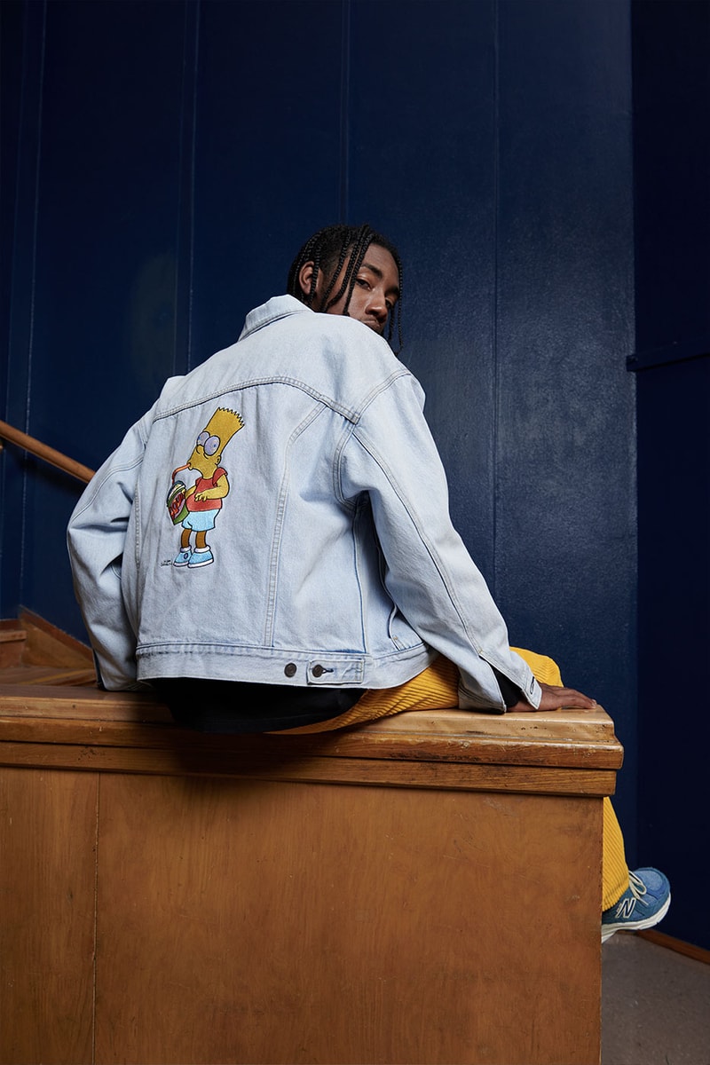 Levi's x 'The Simpsons' Spring/Summer 2022 Collection nostalgic springfield homer bart marge lisa cartoon donuts ss22 