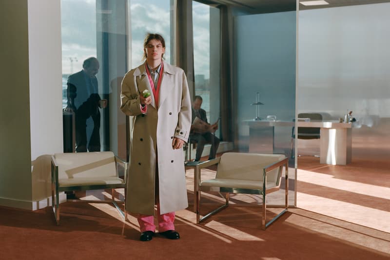 Martine Rose Fall/Winter 2022 Collection London Fashion Week Lookbook Granny Bed Sheets Sustainable Deadstock Materials Vintage Knickers Leather COVID Pandemic Work From Home Suits Tailoring