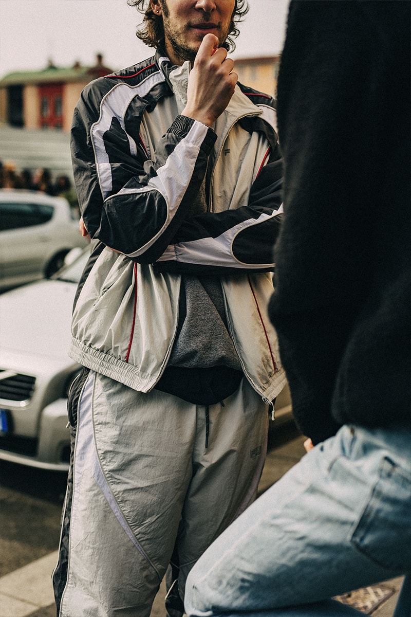 Milan Fashion Week FW22 Street Style Looks Is All About Smart Suiting and Head-to-Toe Tonals gucci prada fendi 