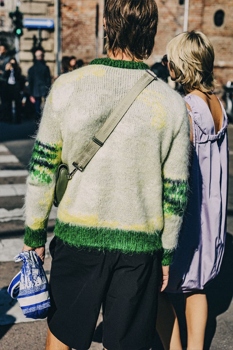 Milan Fashion Week FW22 Street Style Looks Is All About Smart Suiting and Head-to-Toe Tonals gucci prada fendi 