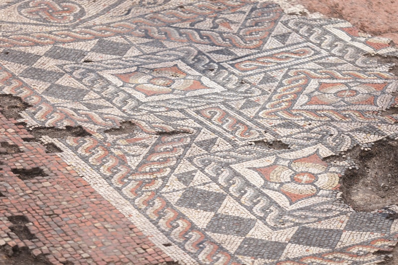 Roman Mosaic Discovered Central London Art MOLA