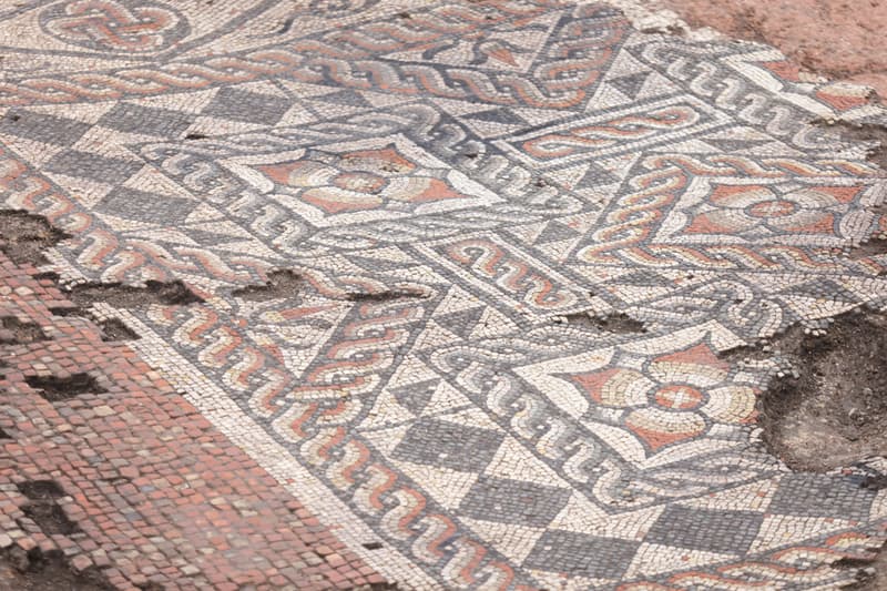 Roman Mosaic Discovered Central London Art MOLA