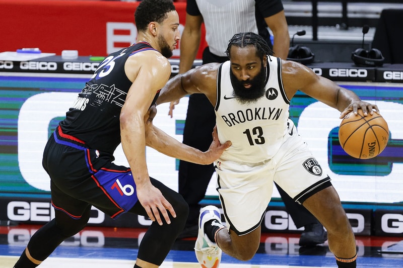 Philadelphia Sixers Brooklyn Nets Reportedly Deal Ben Simmons James Harden Trade rumors nba basketball windorst espn kevin durant blake griffin seth curry doc rivers kyrie irving tobias harris