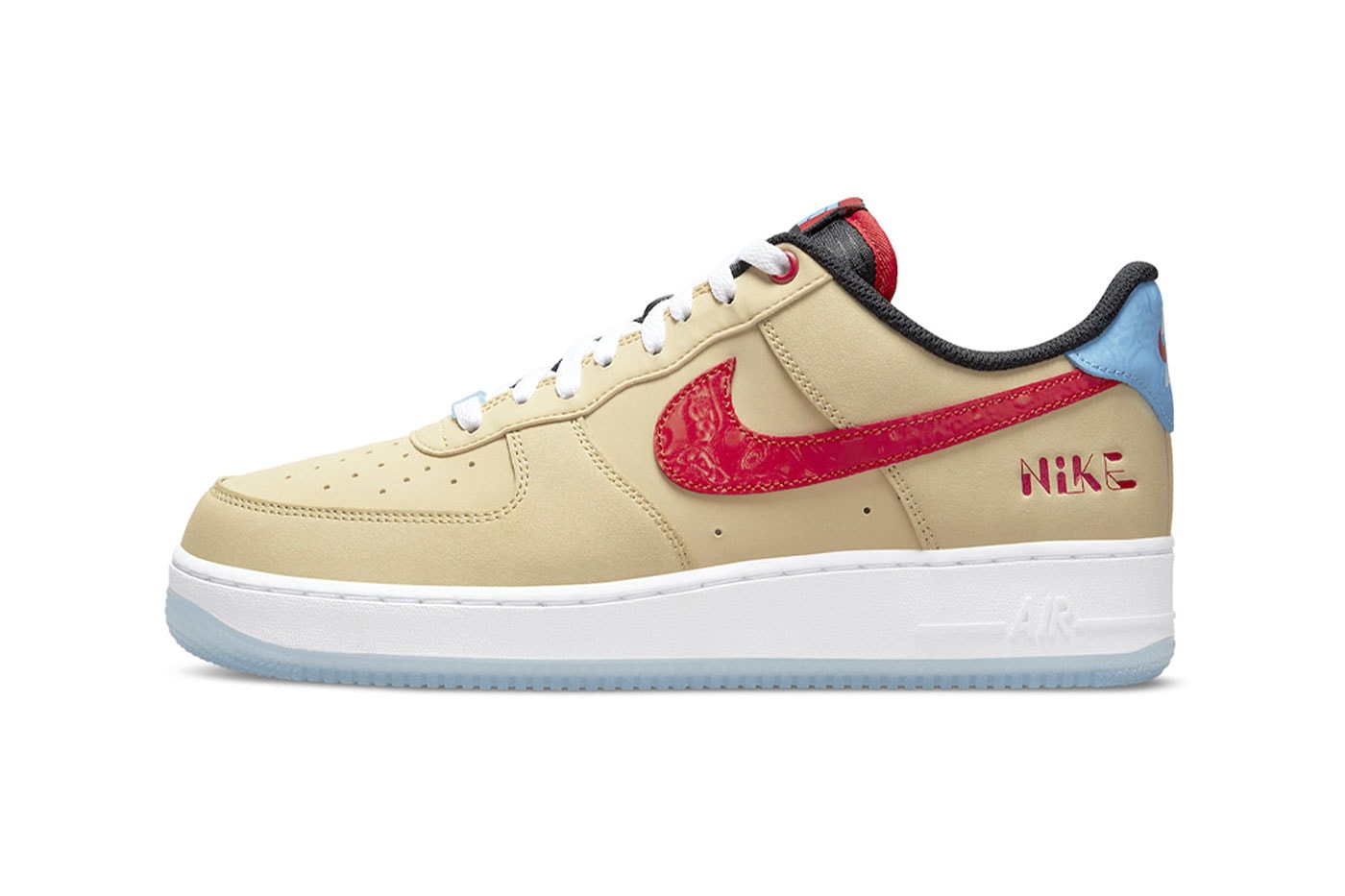 Nike Air Force 1 Low cream red blue black white translucent sole release info news dq7628-200