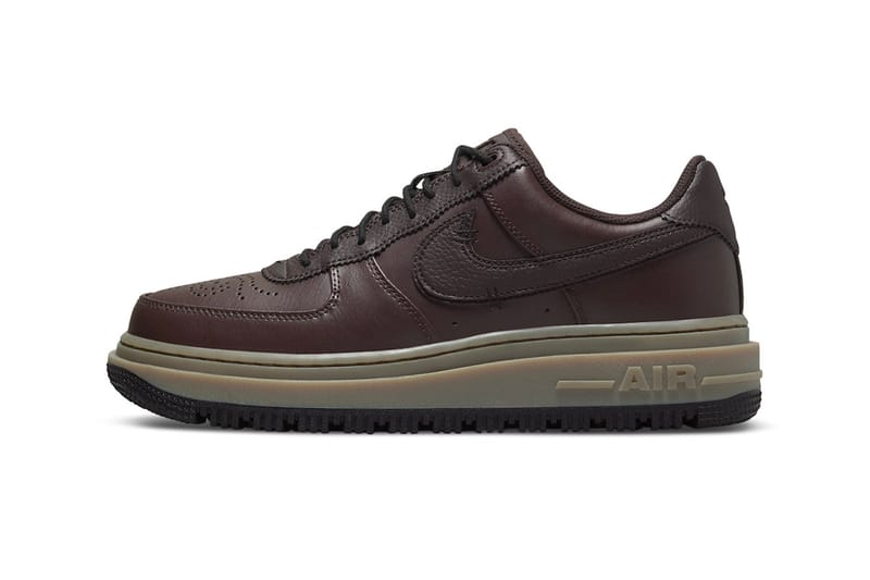air force 1 black with brown sole