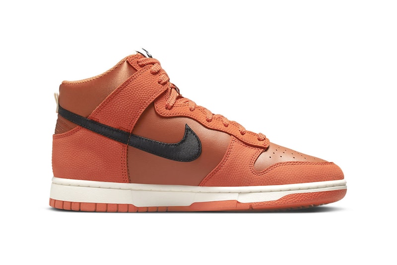 Nike Dunk High EMB Basketball orange white black NBA WNBA tags dh8008 800 release info